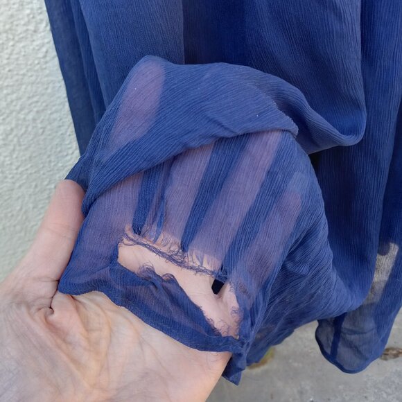 J Crew Long Silk Strapless Plisse Gown Sz 12 Black Tie Wedding Guest Formal - Picture 7 of 15